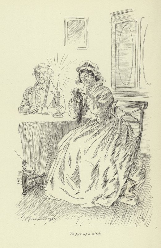 Illusztráció Amos Barton számára, George Eliot alkotó: Hugh Thomson