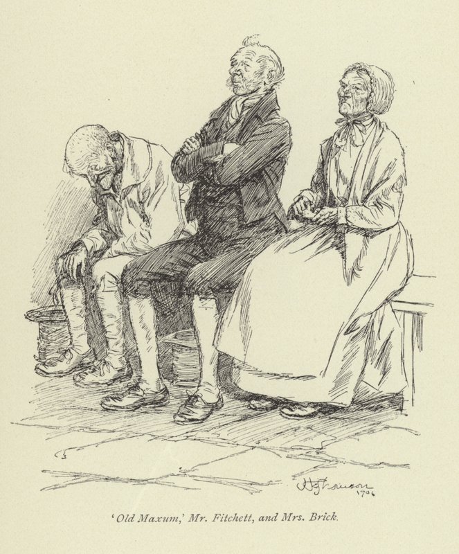 Illusztráció Amos Barton számára, George Eliot alkotó: Hugh Thomson
