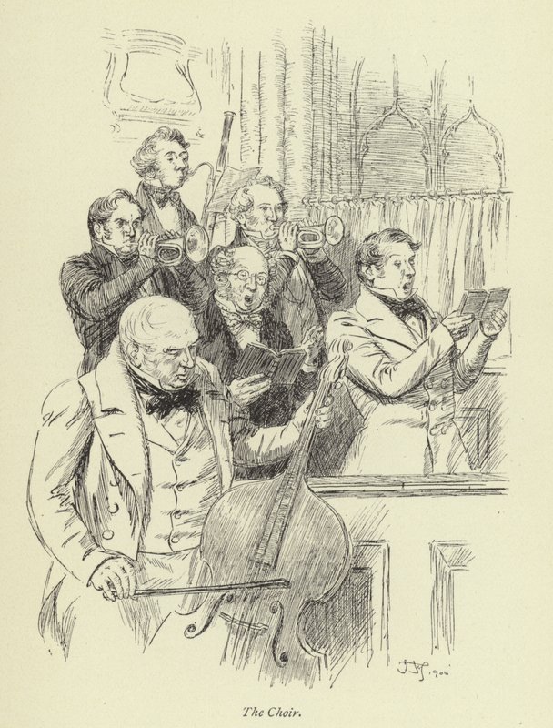 Illusztráció Amos Barton számára, George Eliot alkotó: Hugh Thomson