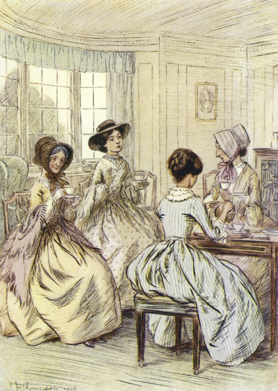 Illusztráció Amos Barton számára, George Eliot alkotó: Hugh Thomson