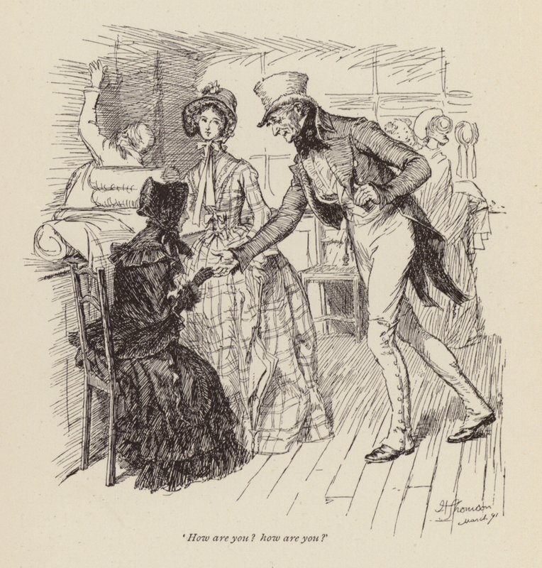 Illusztráció Cranfordhoz, Mrs. Gaskell (metszet) alkotó: Hugh Thomson