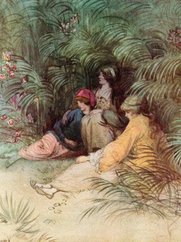 Illusztráció J M Barrie The Admirable Crichton című művéhez alkotó: Hugh Thomson