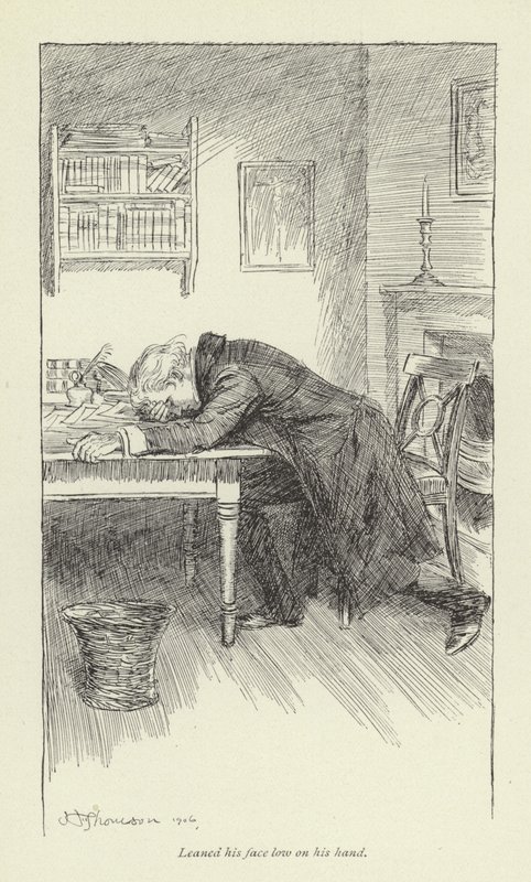 Illusztráció a Janets Repentance-hez, George Eliottól alkotó: Hugh Thomson