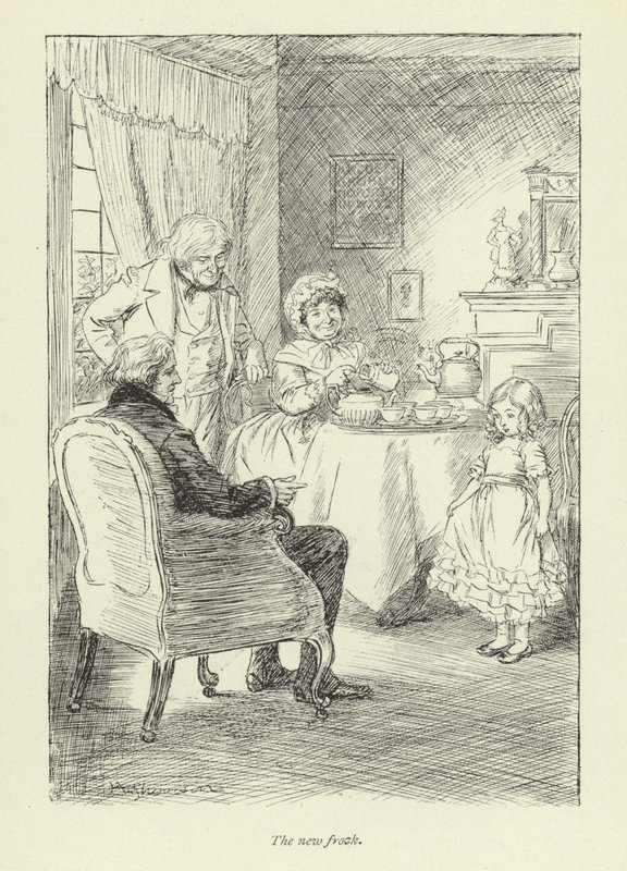 Illusztráció a Janets Repentance-hez, George Eliottól alkotó: Hugh Thomson