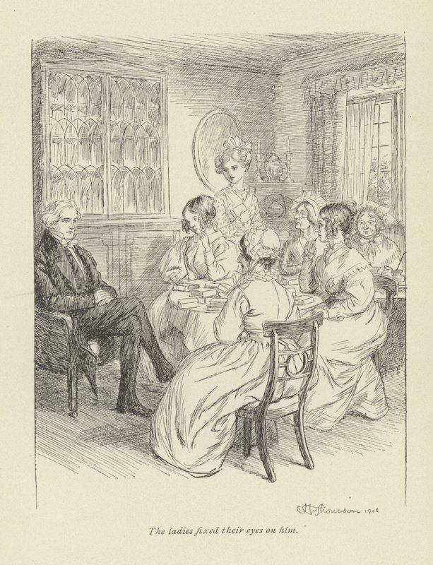 Illusztráció a Janets Repentance-hez, George Eliottól alkotó: Hugh Thomson
