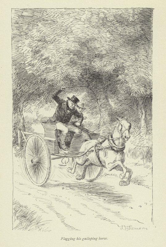 Illusztráció a Janets Repentance-hez, George Eliottól alkotó: Hugh Thomson