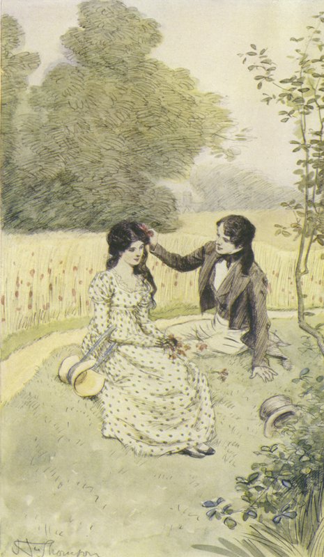 Illusztráció a Janets Repentance-hez, George Eliottól alkotó: Hugh Thomson