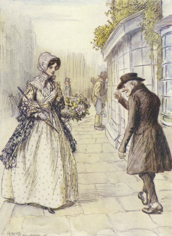 Illusztráció a Janets Repentance-hez, George Eliottól alkotó: Hugh Thomson