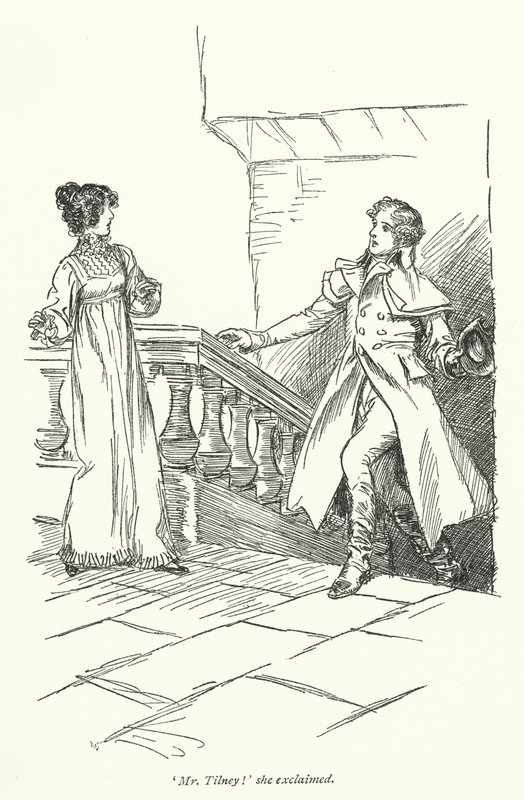 Illusztráció a Northanger Abbey-hez, Jane Austen (litho) alkotó: Hugh Thomson