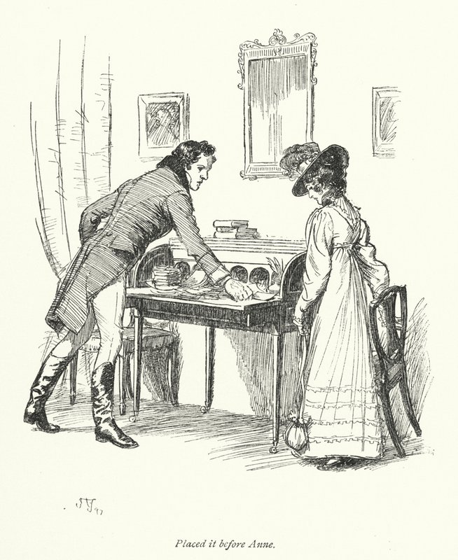 Illusztráció a meggyőzéshez, Jane Austen (litho) alkotó: Hugh Thomson