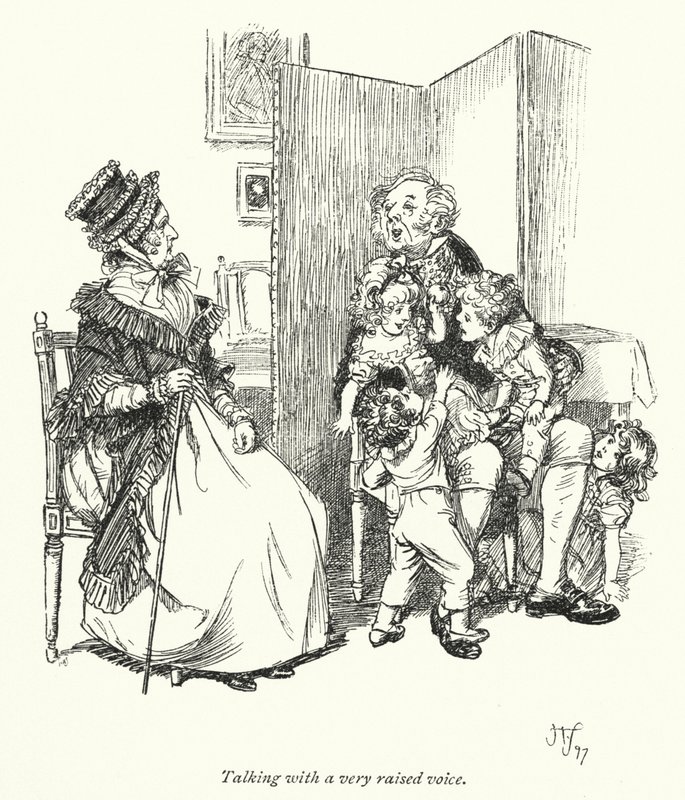 Illusztráció a meggyőzéshez, Jane Austen (litho) alkotó: Hugh Thomson