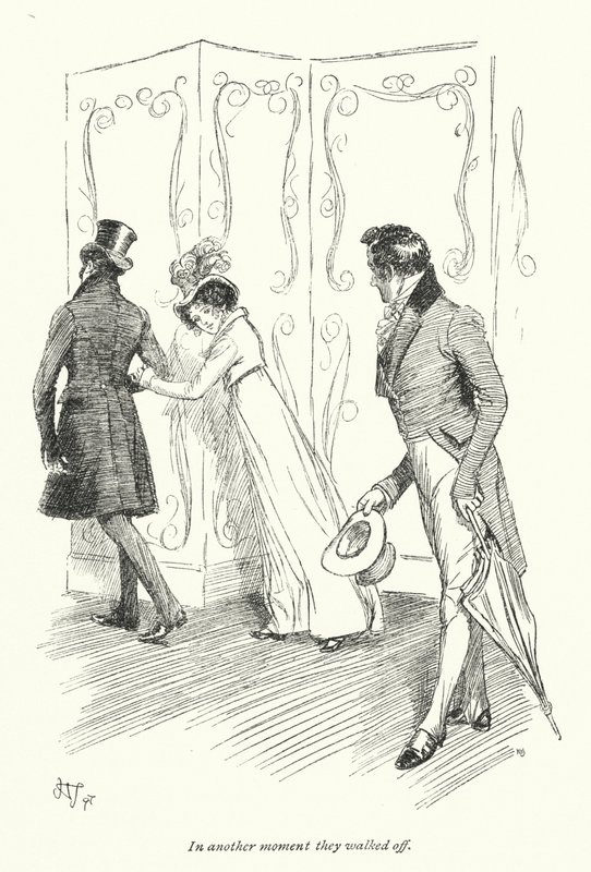 Illusztráció a meggyőzéshez, Jane Austen (litho) alkotó: Hugh Thomson