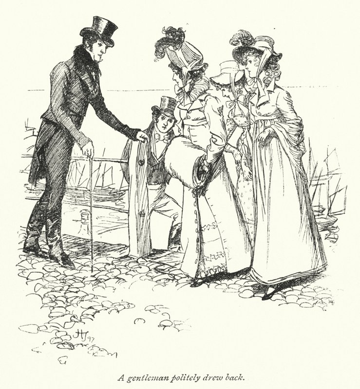 Illusztráció a meggyőzéshez, Jane Austen (litho) alkotó: Hugh Thomson