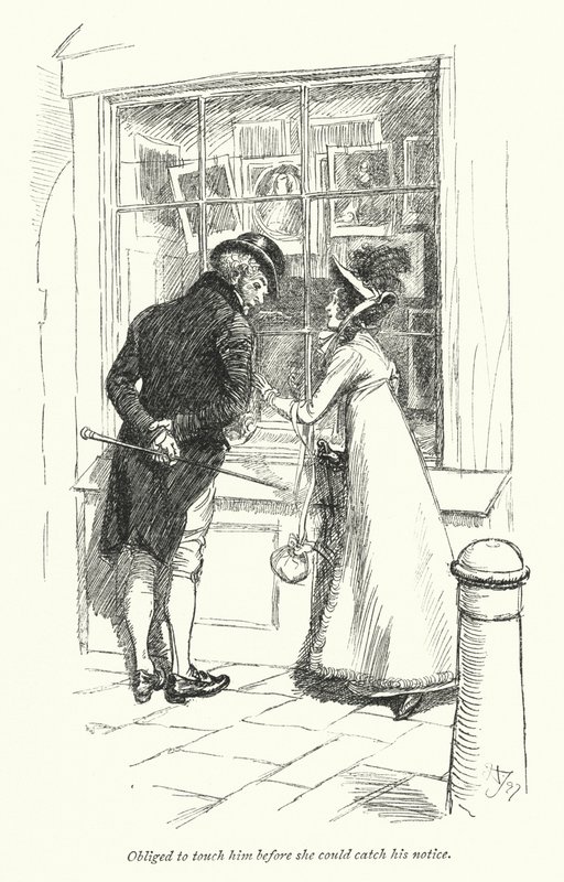 Illusztráció a meggyőzéshez, Jane Austen (litho) alkotó: Hugh Thomson