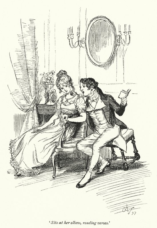 Illusztráció a meggyőzéshez, Jane Austen (litho) alkotó: Hugh Thomson