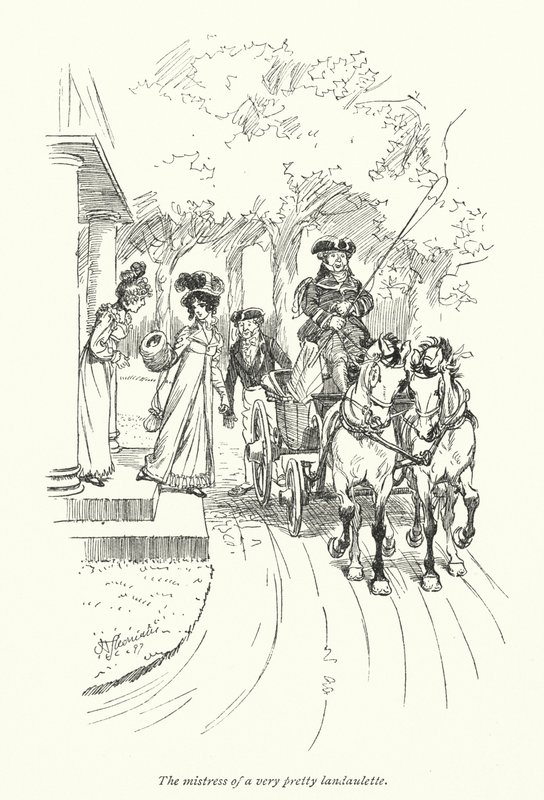 Illusztráció a meggyőzéshez, Jane Austen (litho) alkotó: Hugh Thomson