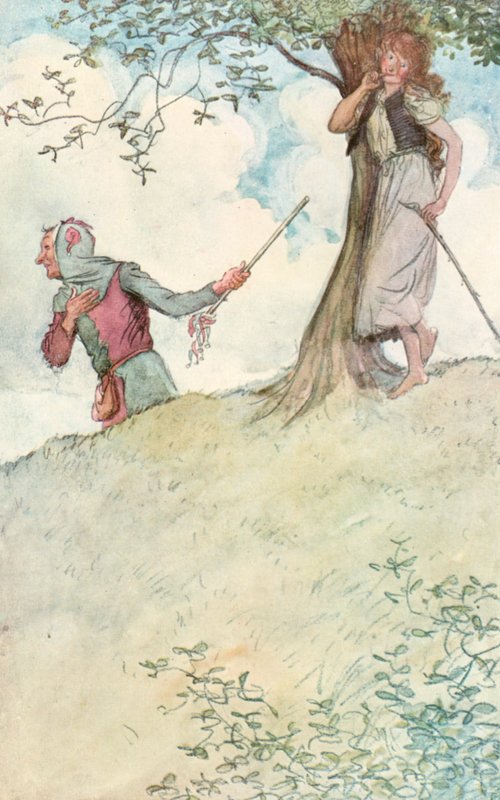 Illusztráció Shakespeare Ahogy tetszik című művéhez (színes litó) alkotó: Hugh Thomson
