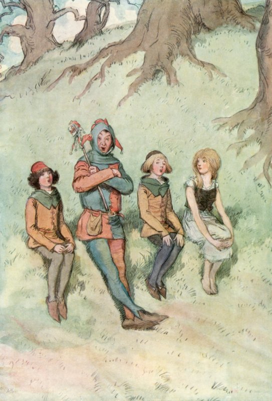 Illusztráció Shakespeare Ahogy tetszik alkotó: Hugh Thomson