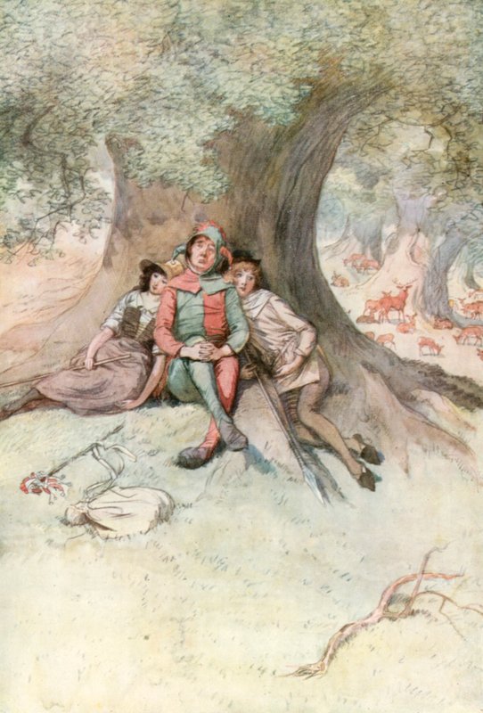 Illusztráció Shakespeareshez, ahogy tetszik alkotó: Hugh Thomson