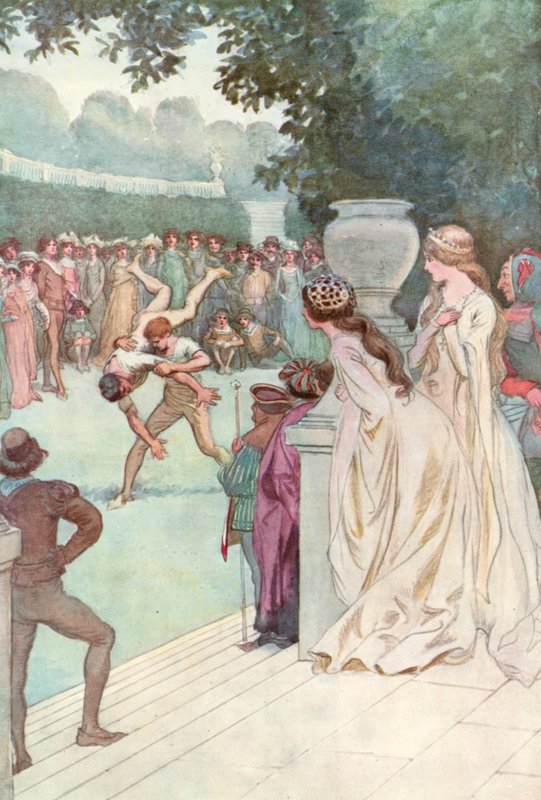 Illusztráció Shakespeareshez, ahogy tetszik alkotó: Hugh Thomson