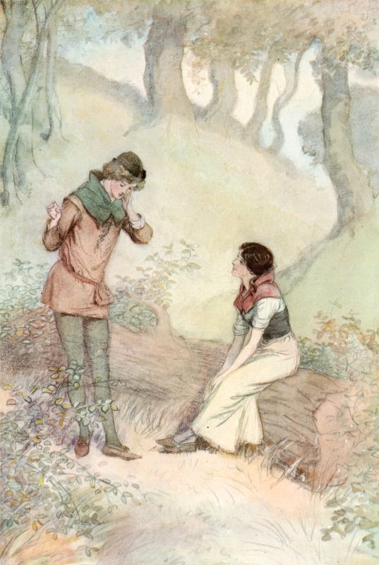 Illusztráció Shakespeareshez, ahogy tetszik alkotó: Hugh Thomson
