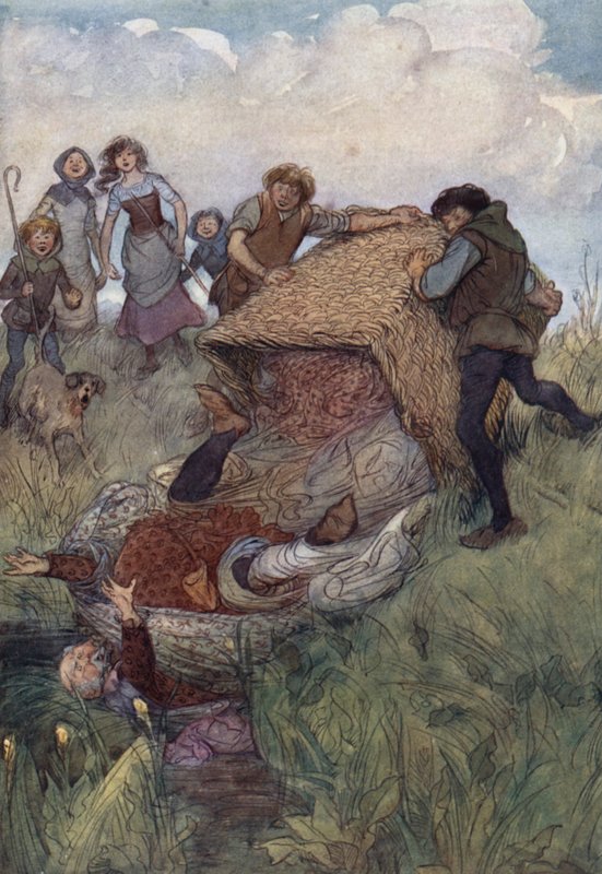 Illusztráció a Windsori víg feleségekhez alkotó: Hugh Thomson
