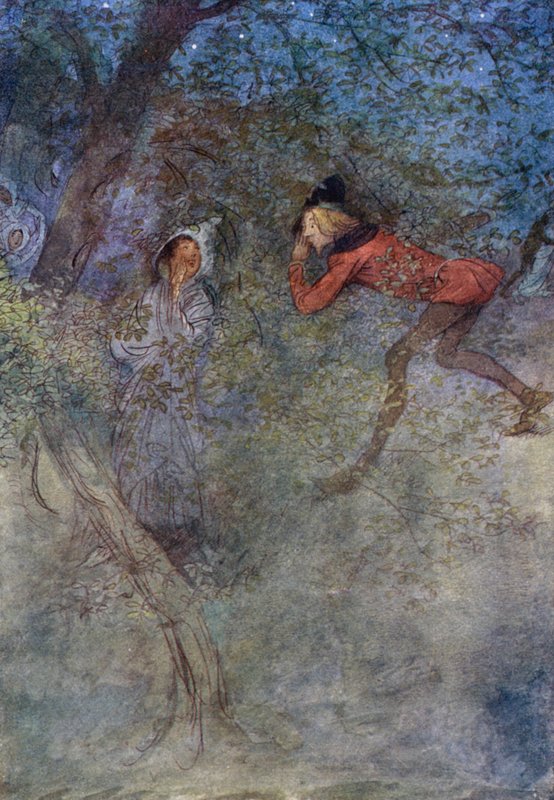 Illusztráció a Windsori víg feleségekhez alkotó: Hugh Thomson