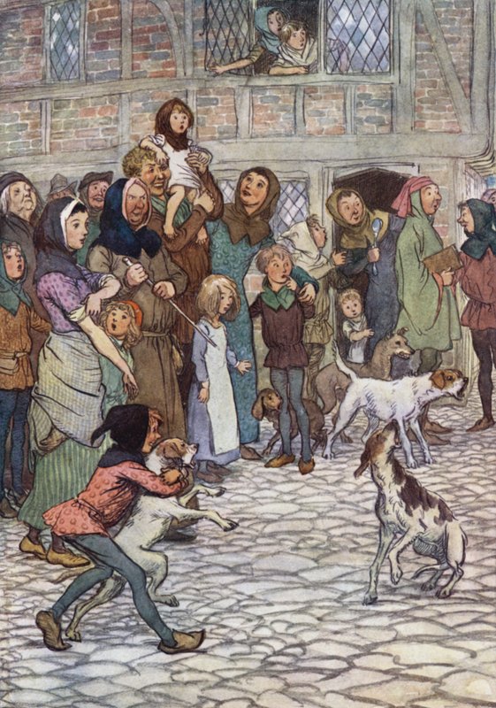 Illusztráció a Windsori víg feleségekhez alkotó: Hugh Thomson