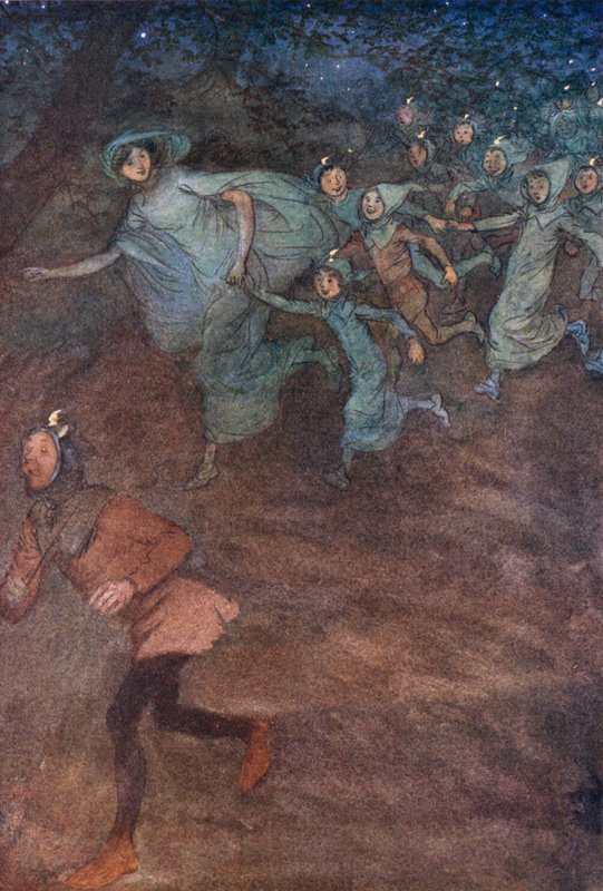 Illusztráció a Windsori víg feleségekhez alkotó: Hugh Thomson