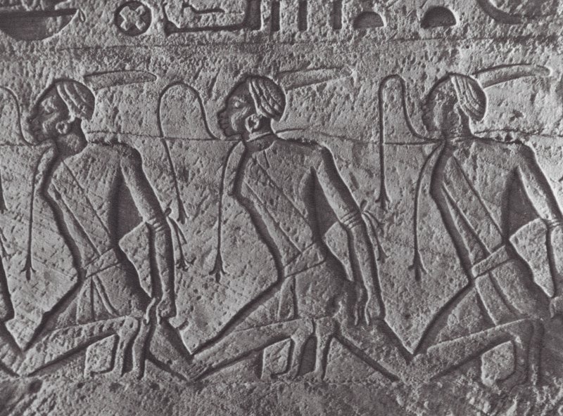 Afrika: Núbiában (fekete-fehér fotó): egyiptomi segély, fogolyszállítás, im Nubia (fekete-fehér fotó) alkotó: Hugo Adolf Bernatzik