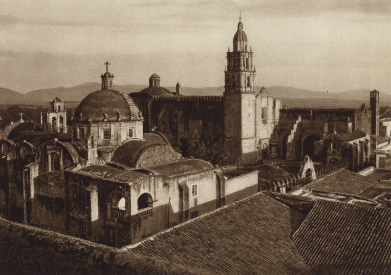 Mexikó: Cuernavaca (fekete-fehér fotó) alkotó: Hugo Brehme