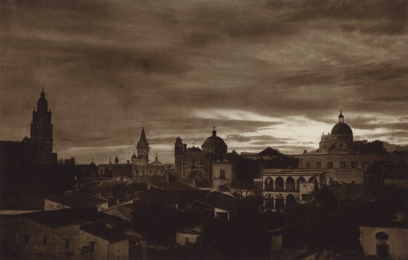 Mexikó: Cuernavaca (fekete-fehér fotó) alkotó: Hugo Brehme