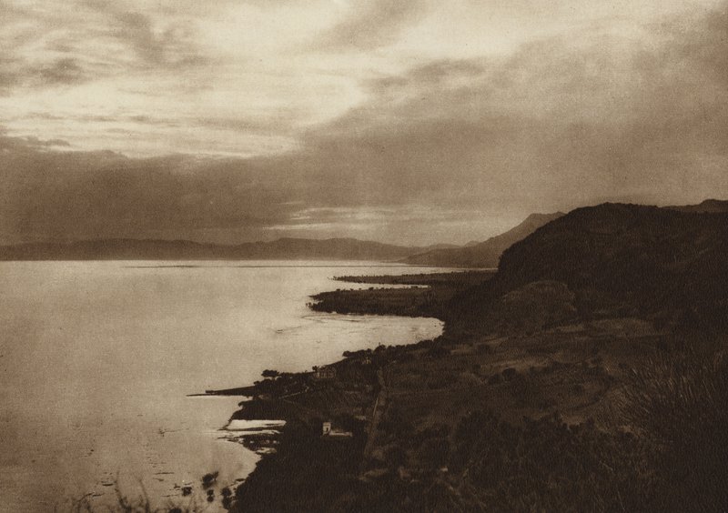 Mexikó: Chapala-tó (fekete-fehér fotó) alkotó: Hugo Brehme