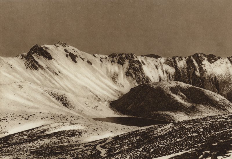 Mexikó: Nevado de Toluca, Estado Mejico (fekete-fehér fotó) alkotó: Hugo Brehme