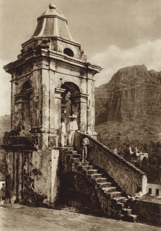 Mexikó: Taxco (fekete-fehér fotó) alkotó: Hugo Brehme