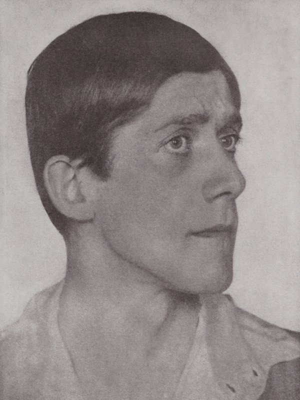 Oskar Kokoschka, osztrák művész és író (fekete-fehér fotó) alkotó: Hugo Erfurth