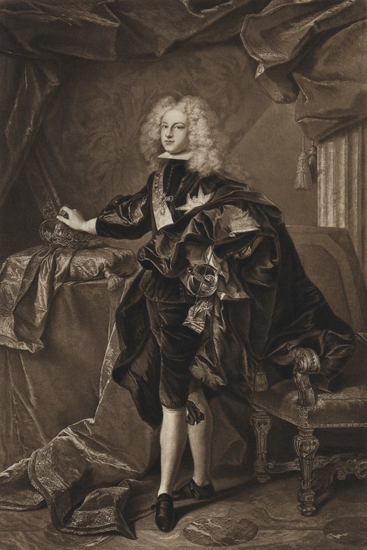 V. Fülöp, Spanyolország királya (litho) alkotó: Hyacinthe (after) Rigaud