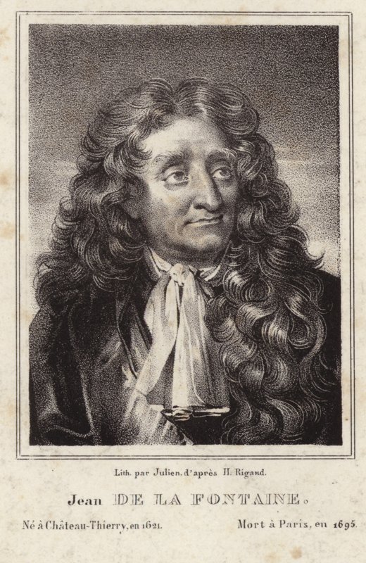Jean de La Fontaine portréja alkotó: Hyacinthe Francois Rigaud