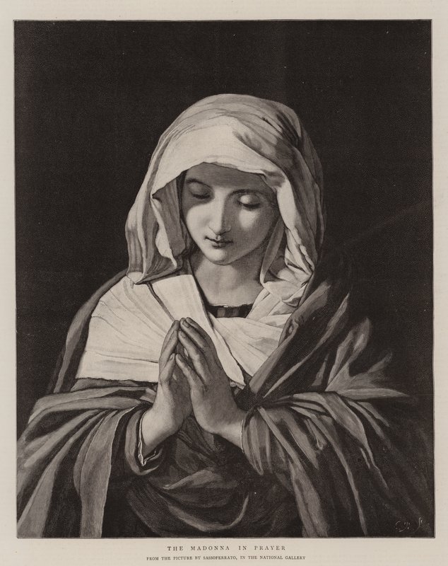 A Madonna az imádságban alkotó: Il Sassoferrato