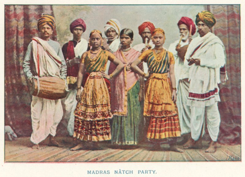 Indiai bennszülöttek: Madras Natch Party (színes fotó) alkotó: Indian photographer