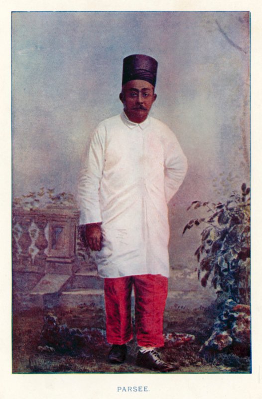 Indiai bennszülöttek: Parsee (színes fotó) alkotó: Indian photographer