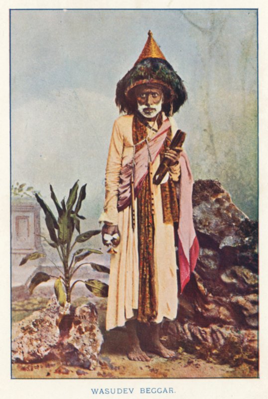 Indiai bennszülöttek: Wasudev Beggar (színes fotó) alkotó: Indian photographer