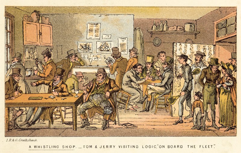 Fütyülő bolt alkotó: Isaac, Robert and George Cruikshank