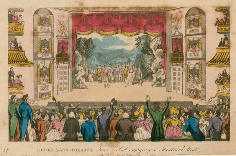 Drury Lane Színház, London alkotó: Isaac, Robert and George Cruikshank