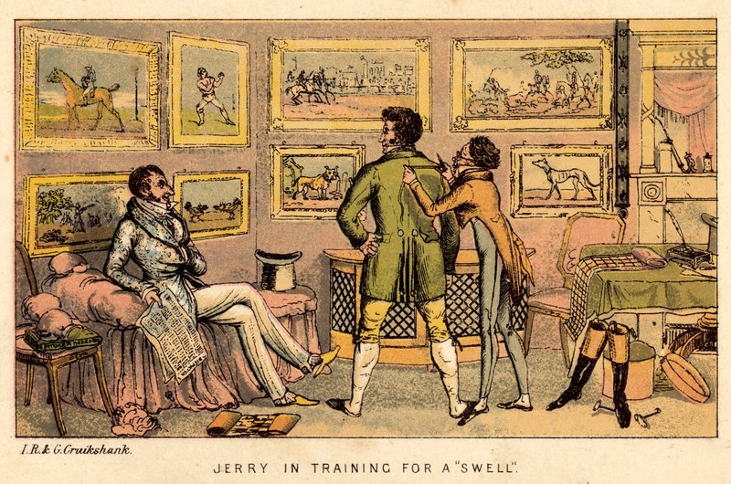 Jerry a duzzadásra készül alkotó: Isaac, Robert and George Cruikshank