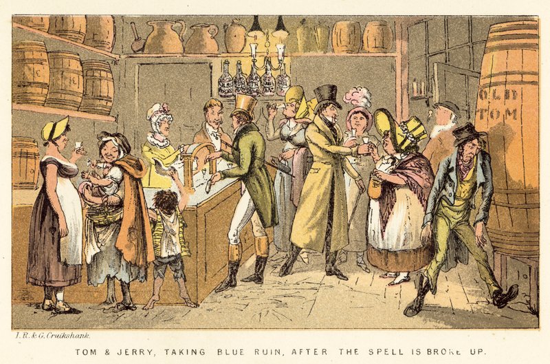 Tom és Jerry elfoglalják a Blue Ruin-t, miután a varázslat feloszlik alkotó: Isaac, Robert and George Cruikshank