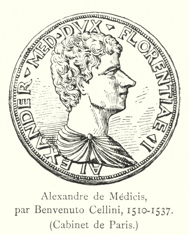 Alexandre de Medicis, par Benvenuto Cellini, 1510-1537, Cabinet de Paris alkotó: Italian School