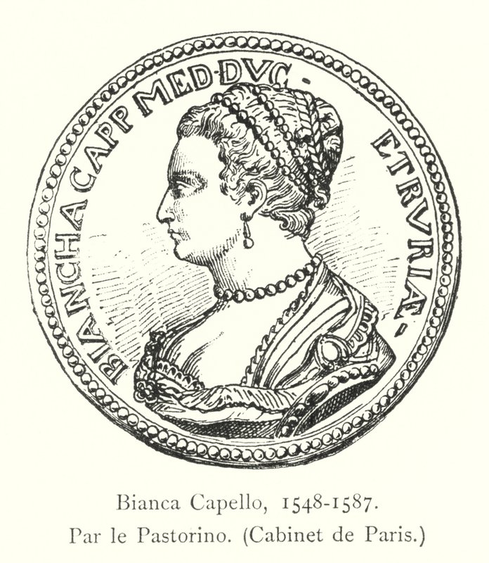 Bianca Capello, 1548-1587, a Pastorino, a párizsi kabinet alkotó: Italian School