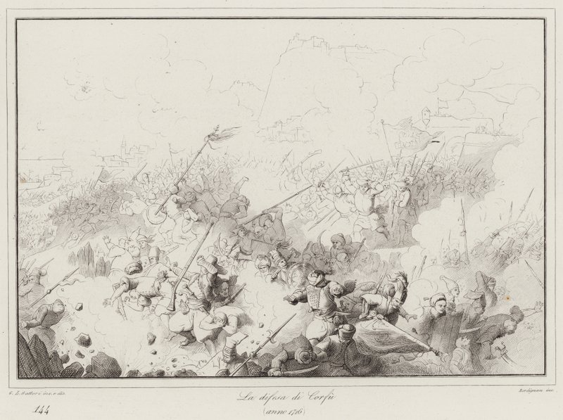 Korfu védelme, 1716 alkotó: Italian School