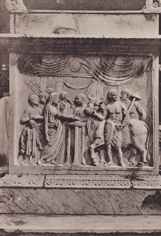 Ara Del Tempio Di Mercurio Di Vespasianus, Merkúr oltára vagy Vespasianus temploma (f/w fotó) alkotó: Italian Photographer